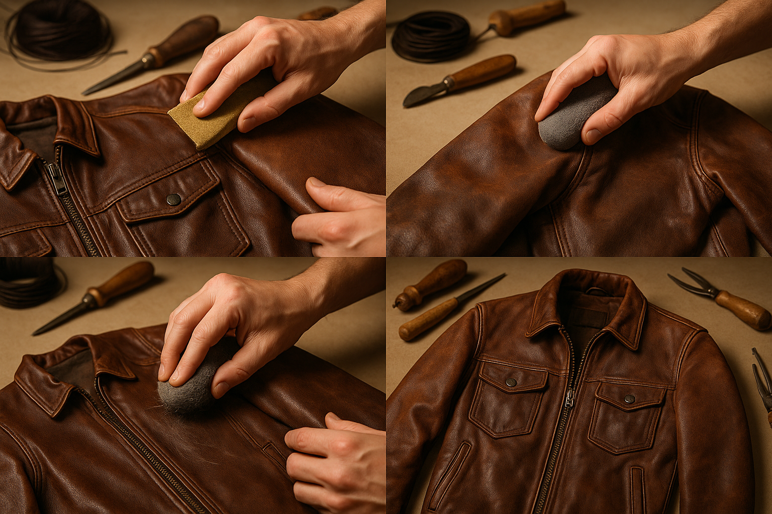 How to Distress a Leather Jacket for a Vintage Look